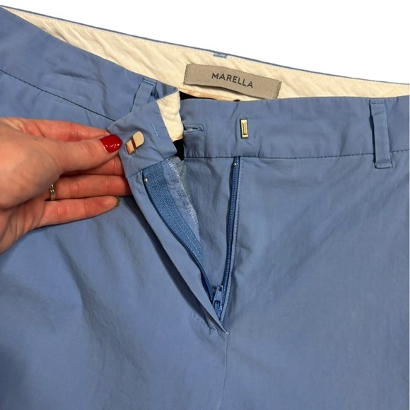 Marella Light Blue Ladies Cropped Trouser Size 10 - Picture 9 of 13